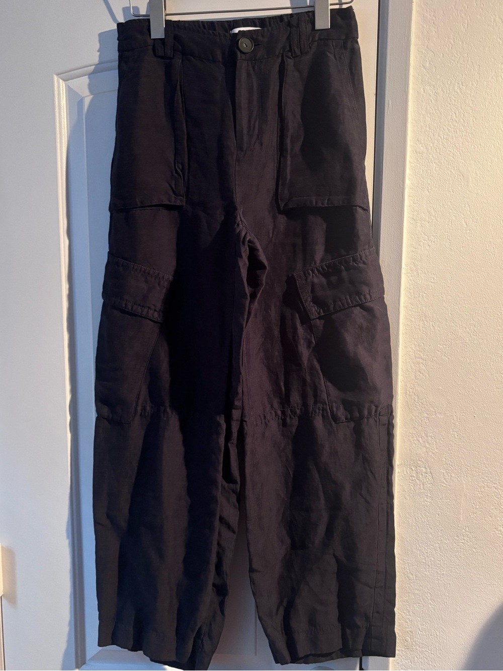 Vince wide leg cargo linen blend 2